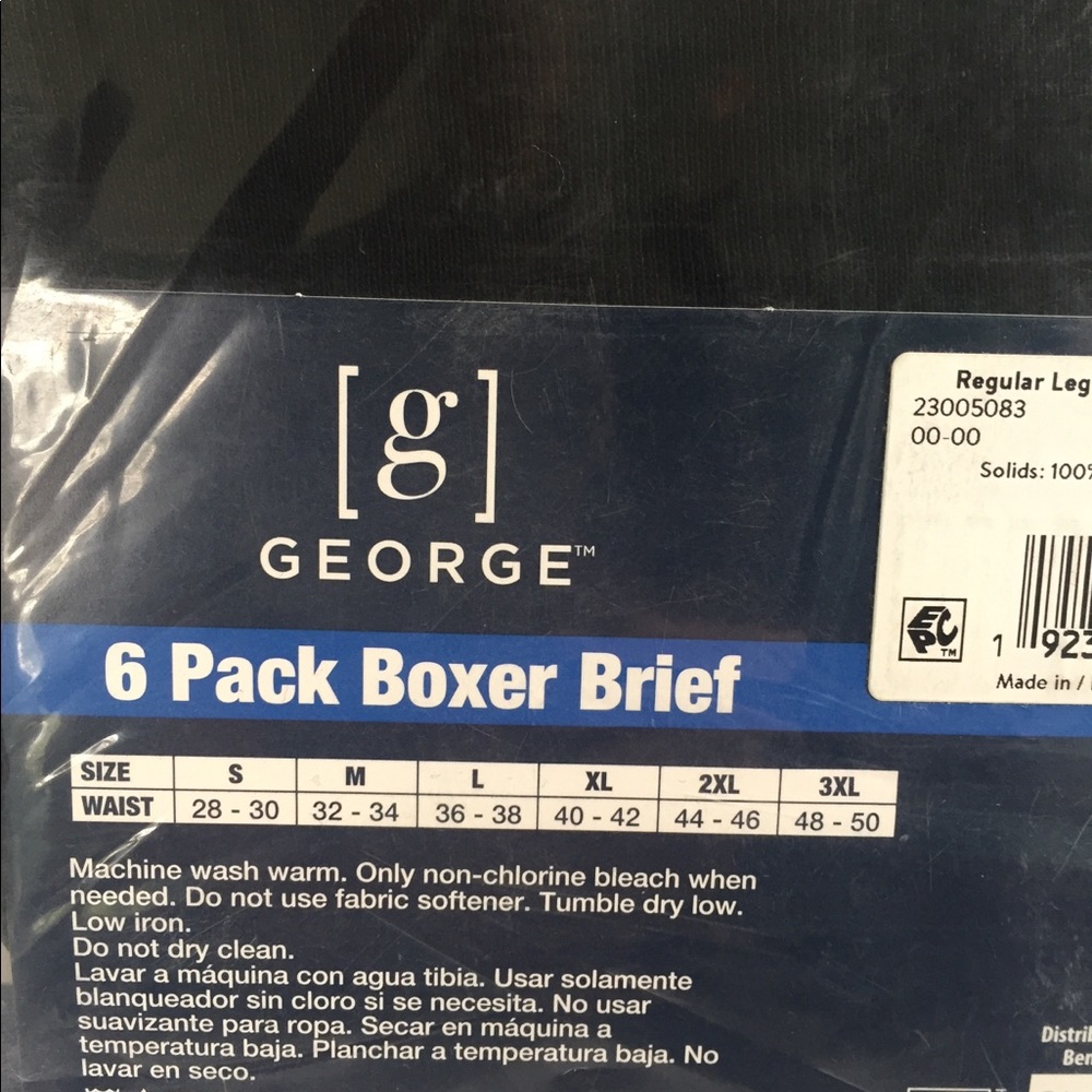 George 6 Pack Boxer Brief Men’s Small - Picture 4 of 6